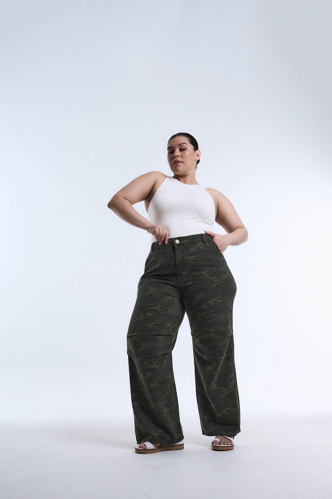 <b> MAXI WIDELEG MILITARIUM CAMUFLADO </b> <i> rigido - Imagen 7