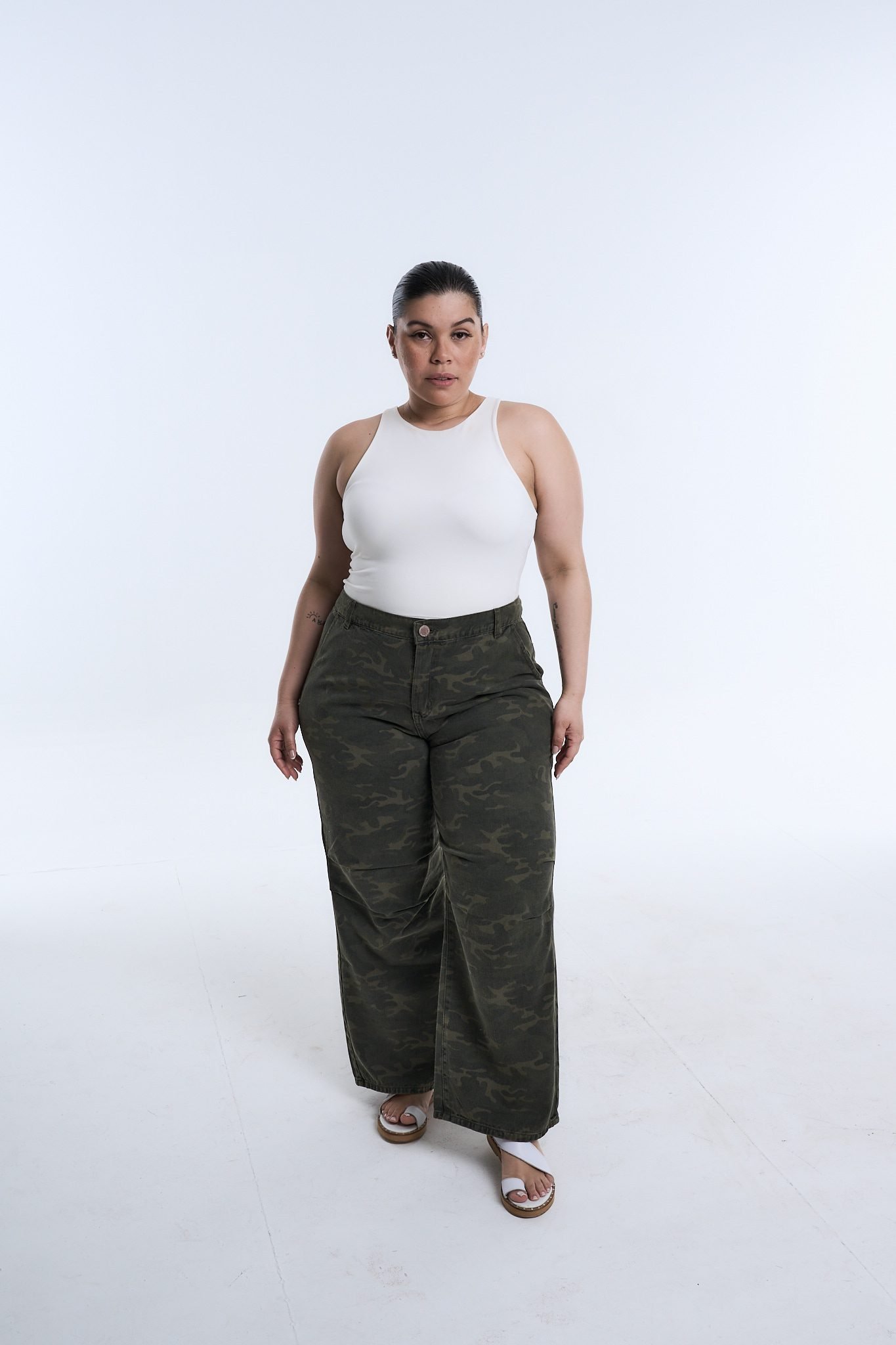 <b> MAXI WIDELEG MILITARIUM CAMUFLADO </b> <i> rigido - Imagen 5