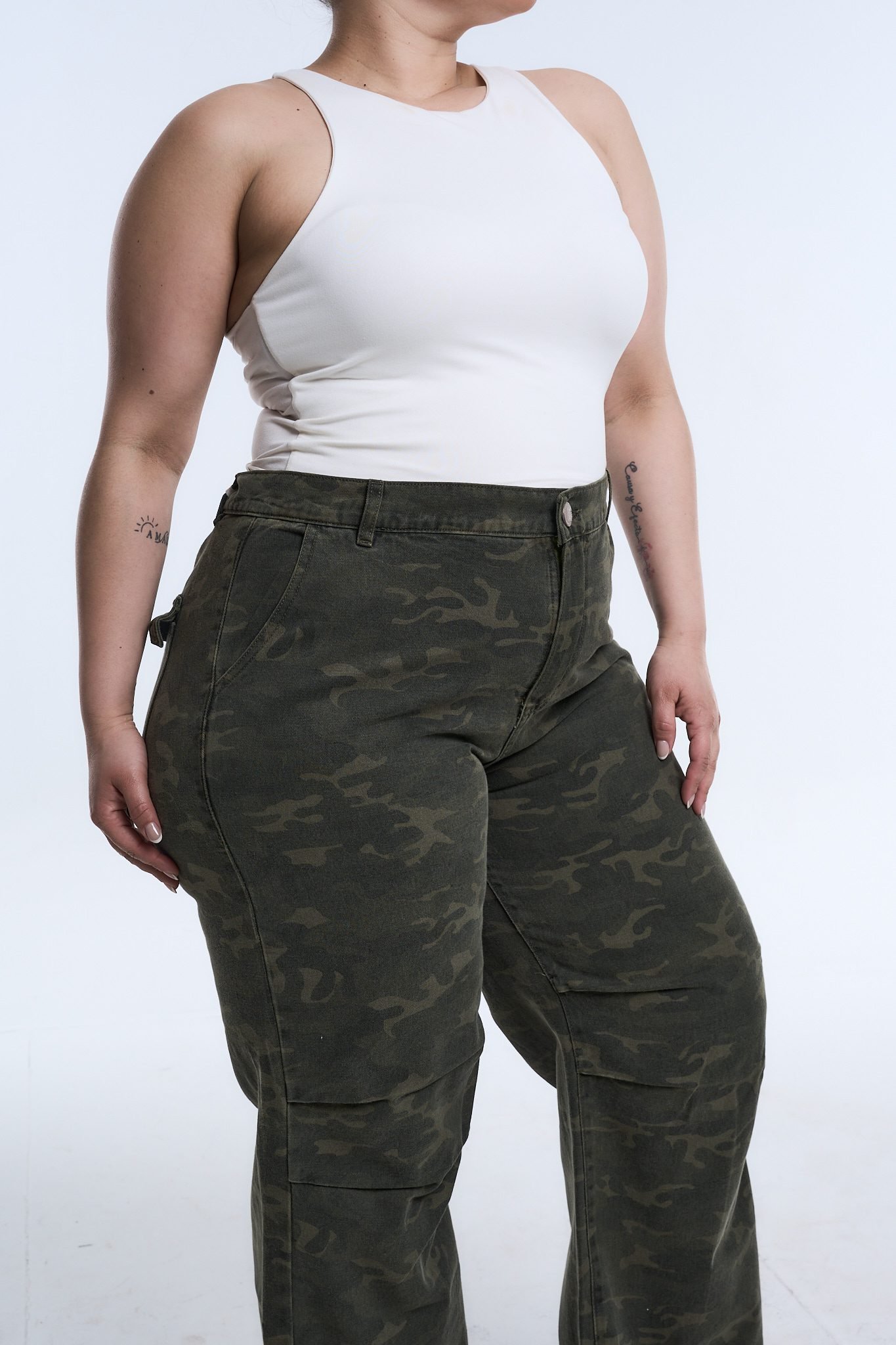 <b> MAXI WIDELEG MILITARIUM CAMUFLADO </b> <i> rigido - Imagen 4