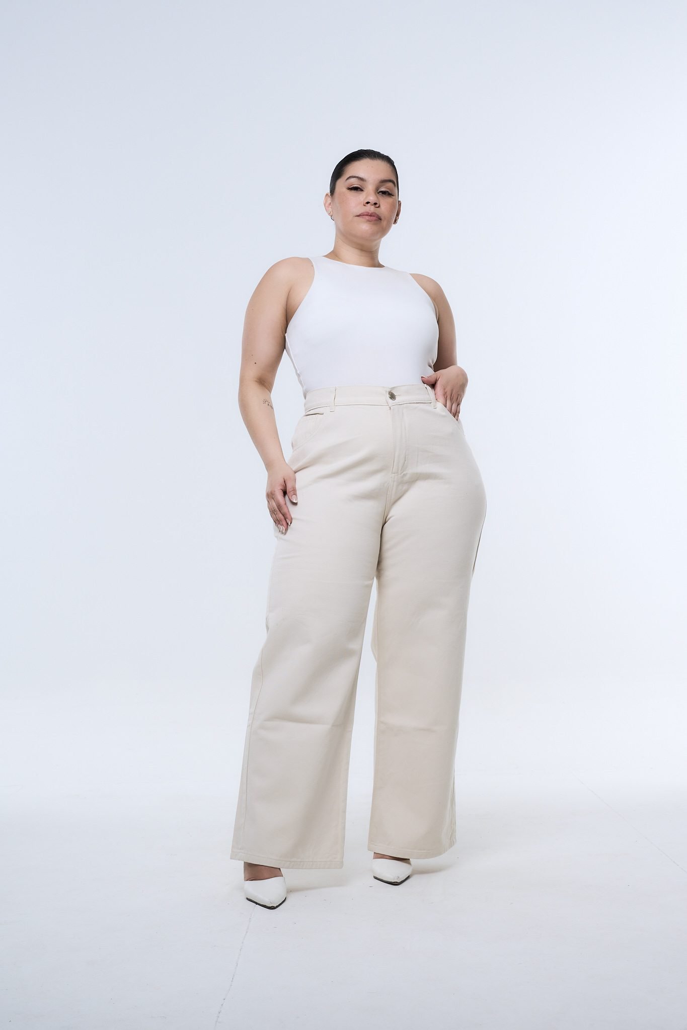 <b> MAXI WIDELEG IVORY </b> <i> rigido </i>