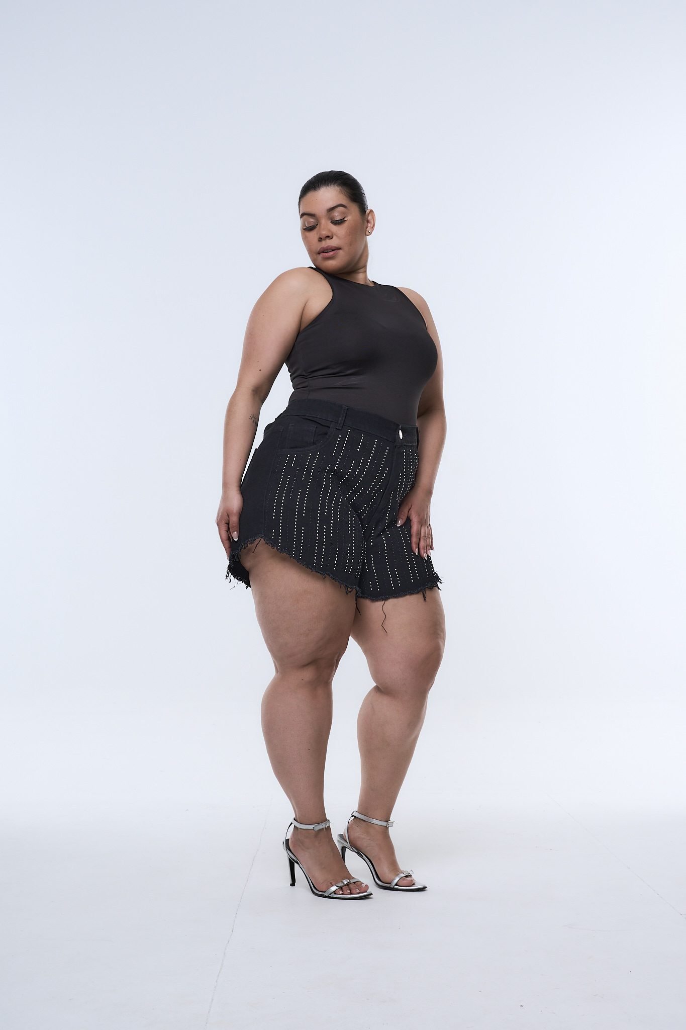 <b> SHORT OBRYNE BRILLOS </b> <i> rigido - Imagen 5