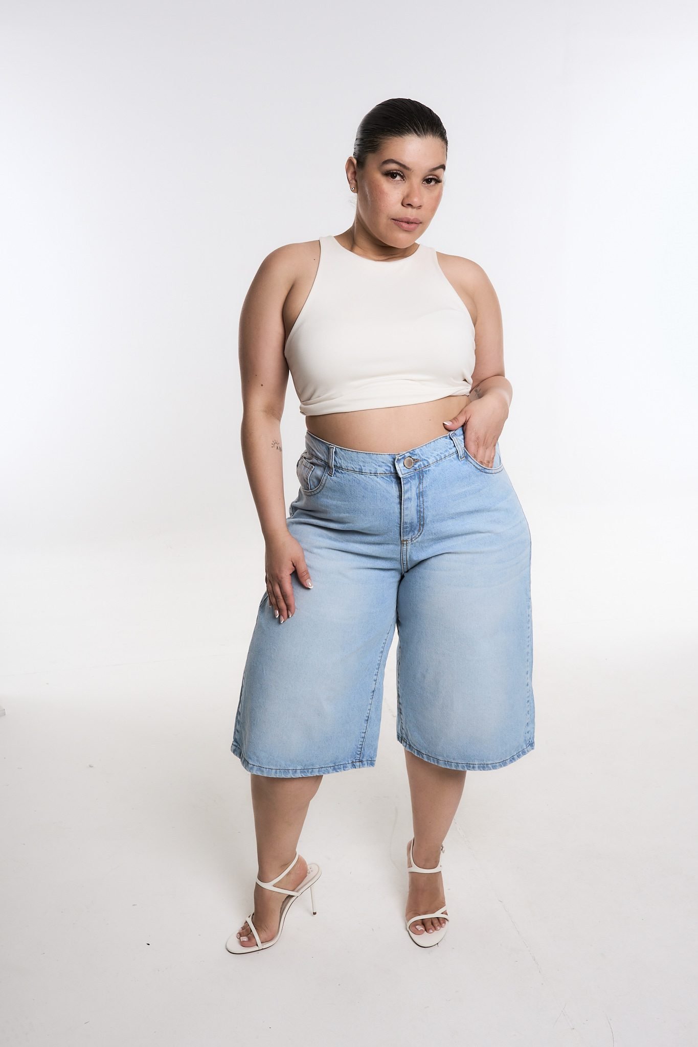 <b> BERMUDA JORT CERYNNA NEVADO BIGOTE </b> <i> rigido </i> - Imagen 3